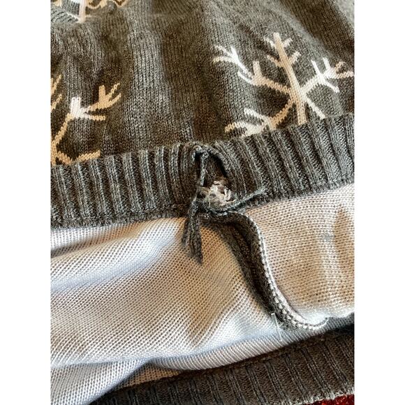 Tipsy Elves Women Sequined Snow Day Ugly Christmas Pullover Sweater Gray Size XL - Picture 12 of 12